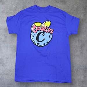 Cookies SF Animated Character Logo Royal Blue T-Shirt Size Medium
